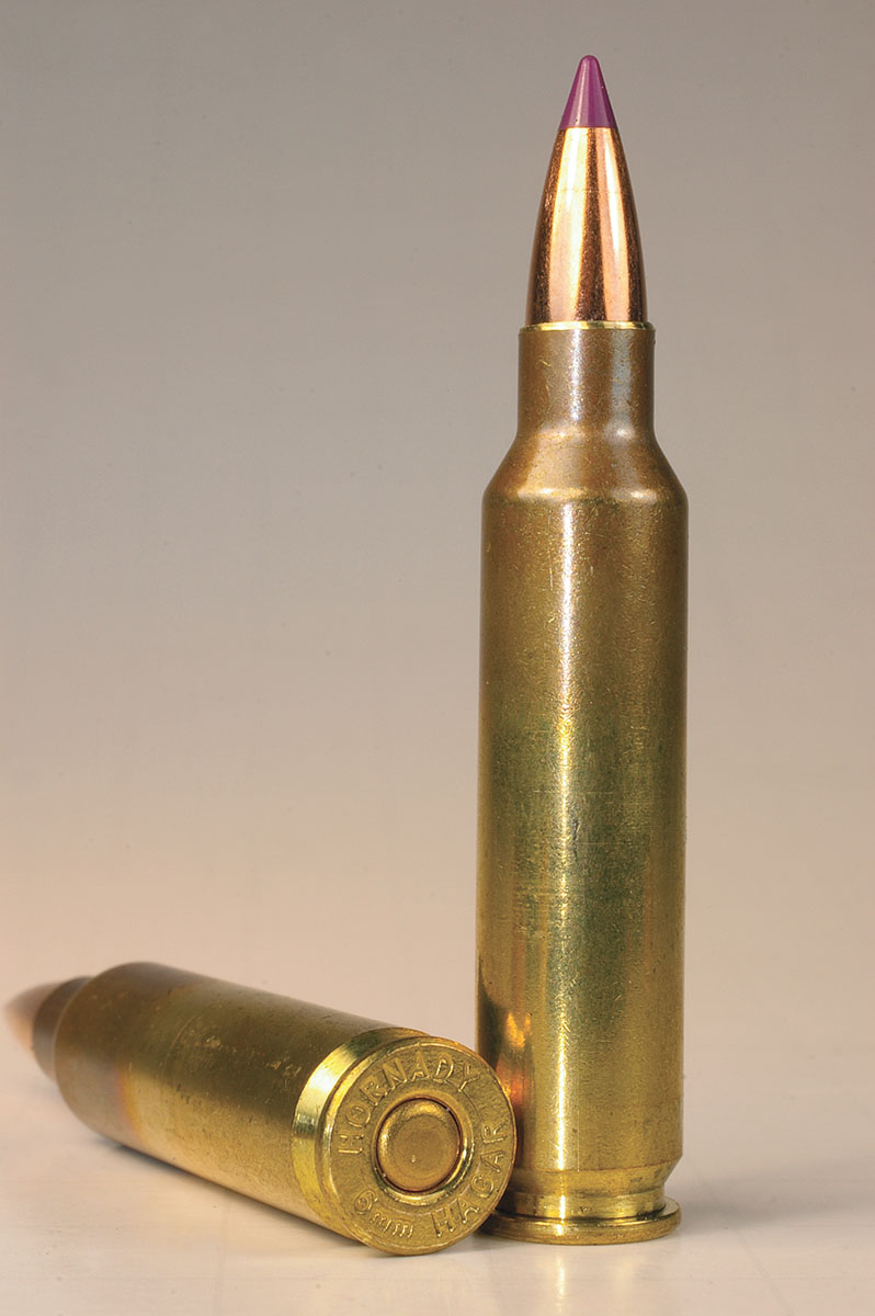 The cartridge is a slightly modified version of the 6.8 SPC necked to accept 6mm bullets.